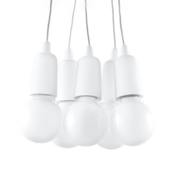 Lampa wisząca DIEGO 5 biała...
