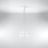 Lampa wisząca DIEGO 5 biała SOLLUX SL.0571