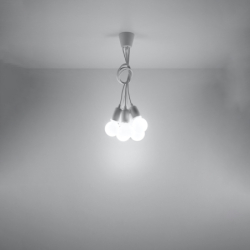 Lampa wisząca DIEGO 5 biała SOLLUX SL.0571