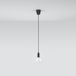 Lampa wisząca DIEGO 1 czarna SOLLUX SL.0572