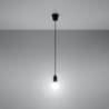 Lampa wisząca DIEGO 1 czarna SOLLUX SL.0572