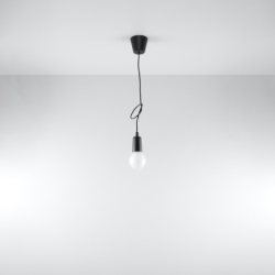 Lampa wisząca DIEGO 1 czarna SOLLUX SL.0572
