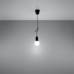 Lampa wisząca DIEGO 1 czarna SOLLUX SL.0572