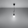 Lampa wisząca DIEGO 1 czarna SOLLUX SL.0572