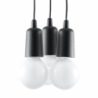 Lampa wisząca DIEGO 3 czarna SOLLUX SL.0573