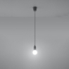 Lampa wisząca DIEGO 1 szara SOLLUX SL.0575