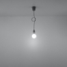 Lampa wisząca DIEGO 1 szara SOLLUX SL.0575