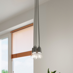 Lampa wisząca DIEGO 1 szara SOLLUX SL.0575