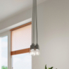 Lampa wisząca DIEGO 1 szara SOLLUX SL.0575