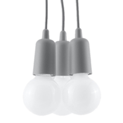Lampa wisząca DIEGO 3 szara...