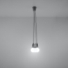 Lampa wisząca DIEGO 3 szara SOLLUX SL.0576