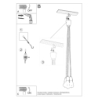 Lampa wisząca DIEGO 5 szara SOLLUX SL.0577