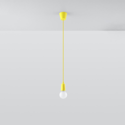 Lampa wisząca DIEGO 1 żółta SOLLUX SL.0578