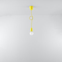 Lampa wisząca DIEGO 1 żółta SOLLUX SL.0578