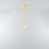 Lampa wisząca DIEGO 1 żółta SOLLUX SL.0578