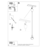 Lampa wisząca DIEGO 1 żółta SOLLUX SL.0578