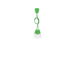 Lampa wisząca DIEGO 3 zielony SOLLUX SL.0582