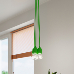 Lampa wisząca DIEGO 3 zielony SOLLUX SL.0582