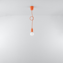 Lampa wisząca DIEGO 1 pomarańczowy SOLLUX SL.0584