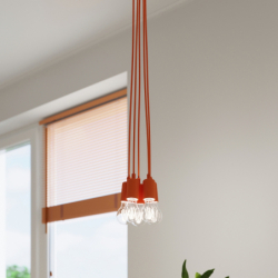 Lampa wisząca DIEGO 1 pomarańczowy SOLLUX SL.0584