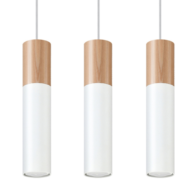 Lampa wisząca PABLO 3L biała SOLLUX SL.0630