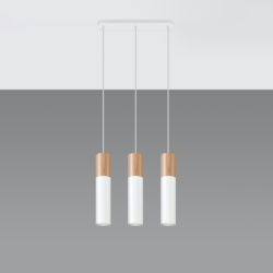 Lampa wisząca PABLO 3L biała SOLLUX SL.0630