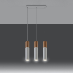Lampa wisząca PABLO 3L biała SOLLUX SL.0630