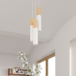 Lampa wisząca PABLO 3L biała SOLLUX SL.0630