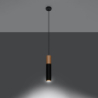 Lampa wisząca PABLO czarna SOLLUX SL.0632
