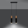 Lampa wisząca PABLO 2 czarna SOLLUX SL.0633