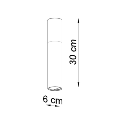 Plafon PABLO czarny SOLLUX SL.0635