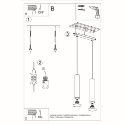 Lampa wisząca LINO 2 SOLLUX SL.0637