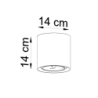Plafon CULLO 140 beton SOLLUX SL.0645