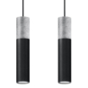 Lampa wisząca BORGIO 2 czarny SOLLUX SL.0651