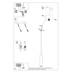 Lampa wisząca LUVO 1 SOLLUX SL.0653