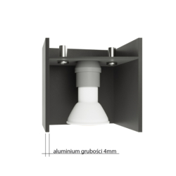 Kinkiet QUAD 2 czarny SOLLUX SL.0657