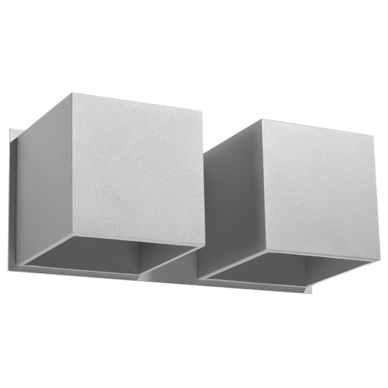 Kinkiet QUAD 2 szary SOLLUX SL.0658