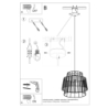Lampa wisząca GATE biały SOLLUX SL.0662