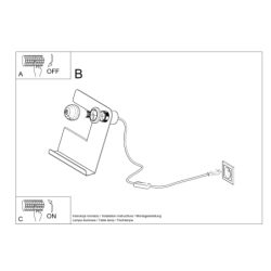 Lampa biurkowa INCLINE czarna SOLLUX SL.0669