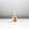 Lampa biurkowa SALGADO naturalne drewno SOLLUX SL.0674