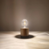 Lampa biurkowa SALGADO naturalne drewno SOLLUX SL.0674