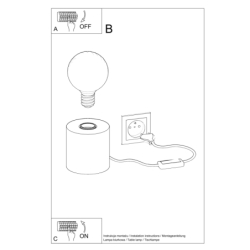 Lampa biurkowa SALGADO naturalne drewno SOLLUX SL.0674