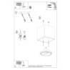 Plafon BLAKE szary SOLLUX SL.0699