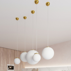Lampa wisząca UGO 20 złota SOLLUX SL.0715
