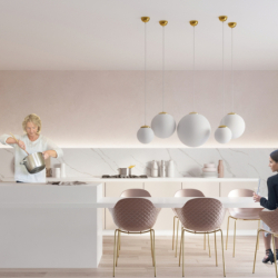 Lampa wisząca UGO 20 złota SOLLUX SL.0715