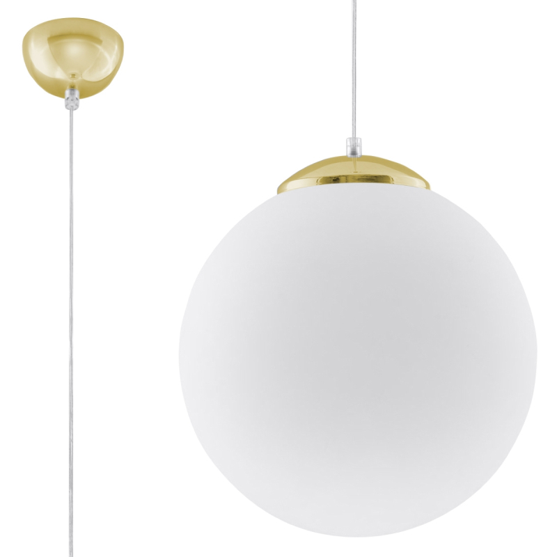 Lampa wisząca UGO 30 złota SOLLUX SL.0716