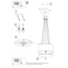 Żyrandol OTTO 50 czarny SOLLUX SL.0744