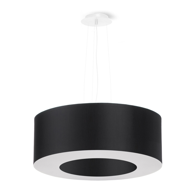 Żyrandol SATURNO 50 czarny SOLLUX SL.0748