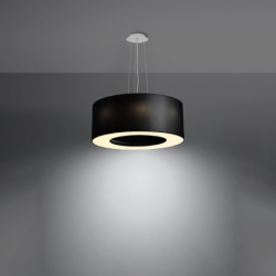 Żyrandol SATURNO 50 czarny SOLLUX SL.0748