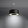 Żyrandol SATURNO 50 czarny SOLLUX SL.0748